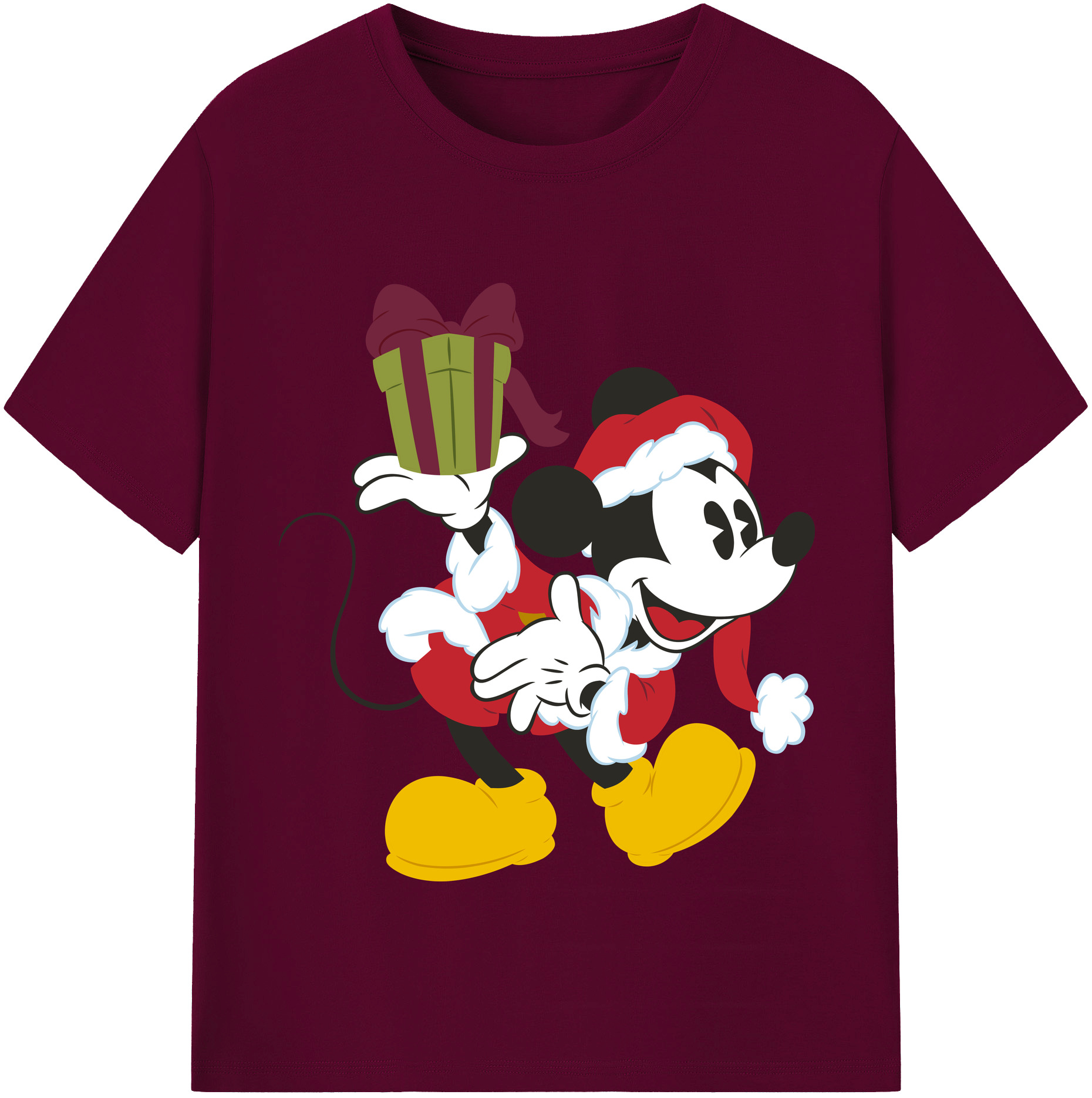 （画像用） ミッキーマウス Mickey Mouse レディースカジュアルプリントTシャツ（綿100％）